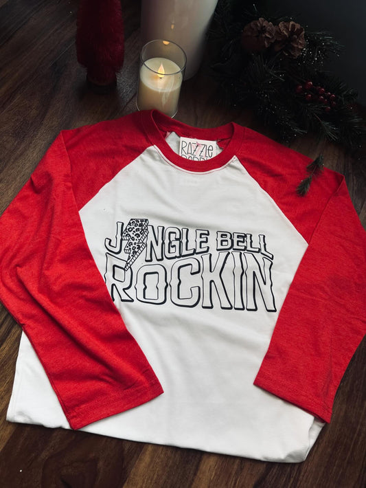 Jingle bell baseball tee