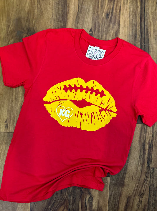 Football Kiss (KC Heart) Tee