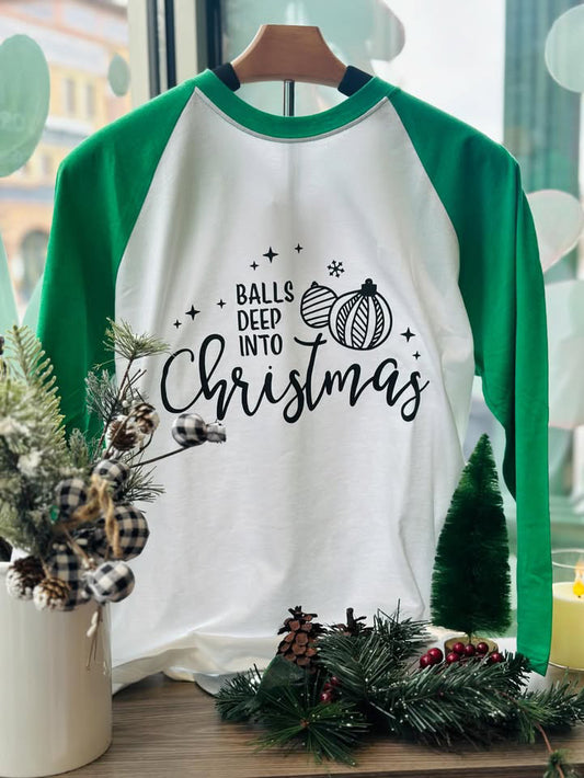 Xmas Balls Baseball Tee