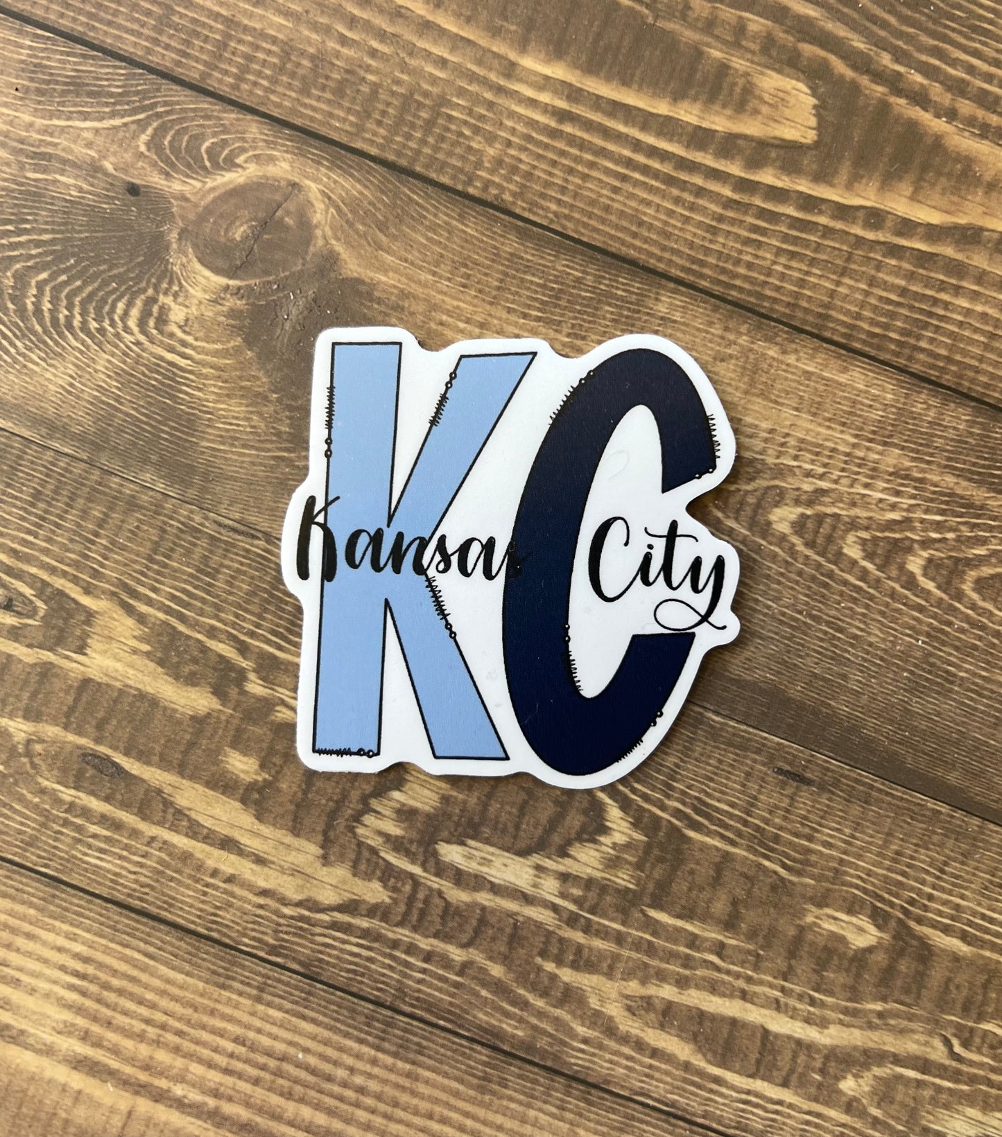 KC Sporting KC colors Sticker 2.5”