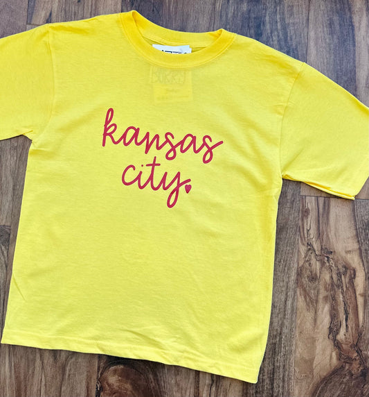 Yellow KC Kid tee
