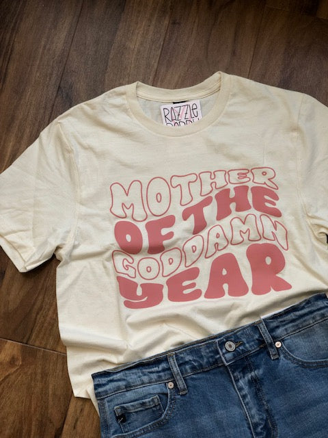 Mother of the year tee - Cropped