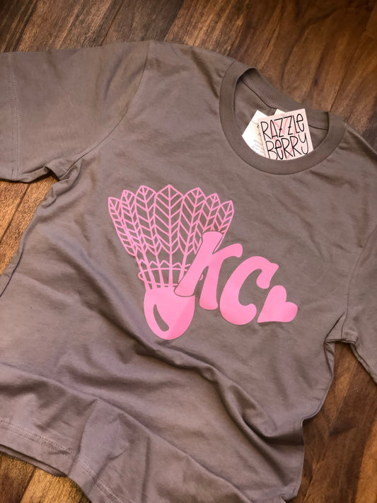 Pastel Shuttlecock KC Tee